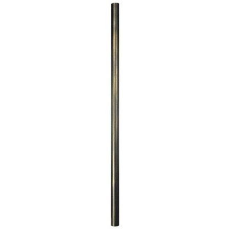 CRAFTMADE Direct Burial Posts 390-BLK 7 ft. Smooth Aluminum Direct Burial Post-Black 390-BLK